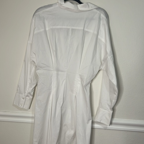 New York & Co. Fitted shirt dress size M. White - Picture 5 of 6